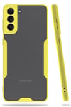 Mey İthalat®  Samsung Galaxy S21 Plus Kılıf Platin Silikon - Sarı