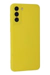 Mey İthalat®  Samsung Galaxy S21 Plus Kılıf Nano içi Kadife Silikon - Sarı