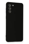 Mey İthalat®  Samsung Galaxy S21 Plus Kılıf Nano içi Kadife Silikon - Siyah