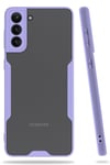 Mey İthalat®  Samsung Galaxy S21 Plus Kılıf Platin Silikon - Lila