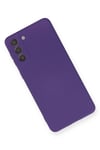 Mey İthalat®  Samsung Galaxy S21 Plus Kılıf Nano içi Kadife Silikon - Mor