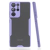 Mey İthalat®  Samsung Galaxy S21 Ultra Kılıf Platin Silikon - Lila