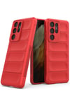 Mey İthalat®  Samsung Galaxy S21 Ultra Kılıf Optimum Silikon - Kırmızı
