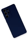 Mey İthalat®  Samsung Galaxy S21 Ultra Kılıf Nano içi Kadife Silikon - Lacivert