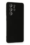Mey İthalat®  Samsung Galaxy S21 Ultra Kılıf Nano içi Kadife Silikon - Siyah