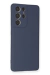 Mey İthalat®  Samsung Galaxy S21 Ultra Kılıf Nano içi Kadife Silikon - Gri