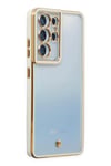 Mey İthalat®  Samsung Galaxy S21 Ultra Kılıf Liva Lens Silikon - Beyaz