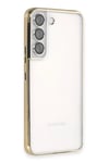 Mey İthalat®  Samsung Galaxy S22 Kılıf  Lensli Silikon - Gold