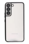 Mey İthalat®  Samsung Galaxy S22 Kılıf  Lensli Silikon - Siyah