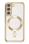 Mey İthalat®  Samsung Galaxy S22 Kılıf Kross Magneticsafe Kapak - Gold