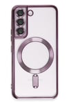 Mey İthalat®  Samsung Galaxy S22 Kılıf Kross Magneticsafe Kapak - Mor