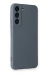 Mey İthalat®  Samsung Galaxy S22 Plus Kılıf Nano içi Kadife Silikon - Gri