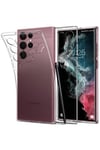 Mey İthalat®  Samsung Galaxy S22 Ultra Kılıf Lüx Şeffaf Silikon