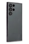 Mey İthalat®  Samsung Galaxy S22 Ultra Kılıf  Lensli Silikon - Siyah