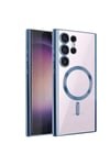 Mey İthalat®  Samsung Galaxy S22 Ultra Kılıf Kross Magneticsafe Kapak - Sierra Blue