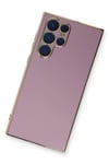 Mey İthalat®  Samsung Galaxy S22 Ultra Kılıf Volet Silikon - Mor