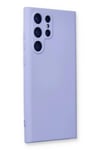 Mey İthalat®  Samsung Galaxy S22 Ultra Kılıf Nano içi Kadife Silikon - Lila
