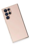 Mey İthalat®  Samsung Galaxy S22 Ultra Kılıf Volet Silikon - Pembe