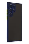 Mey İthalat®  Samsung Galaxy S22 Ultra Kılıf Montreal Silikon Kapak - Lacivert