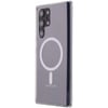 Mey İthalat®  Samsung Galaxy S22 Ultra Kılıf Magneticsafe Şeffaf Silikon - Şeffaf