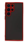 Mey İthalat®  Samsung Galaxy S22 Ultra Kılıf Montreal Silikon Kapak - Kırmızı