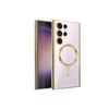 Mey İthalat®  Samsung Galaxy S22 Ultra Kılıf Kross Magneticsafe Kapak - Gold