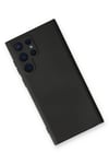 Mey İthalat®  Samsung Galaxy S22 Ultra Kılıf Nano içi Kadife Silikon - Siyah