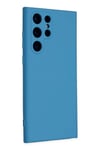 Mey İthalat®  Samsung Galaxy S22 Ultra Kılıf Nano içi Kadife Silikon - Mavi