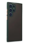 Mey İthalat®  Samsung Galaxy S22 Ultra Kılıf Montreal Silikon Kapak - Yeşil