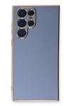 Mey İthalat®  Samsung Galaxy S22 Ultra Kılıf Volet Silikon - Mavi