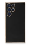 Mey İthalat®  Samsung Galaxy S22 Ultra Kılıf Volet Silikon - Siyah