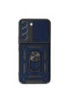 Mey İthalat®  Samsung Galaxy S23 FE Kılıf Pars Lens Yüzüklü Silikon - Lacivert