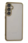 Mey İthalat®  Samsung Galaxy S23 FE Kılıf  Lensli Silikon - Gold