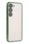 Mey İthalat®  Samsung Galaxy S23 Kılıf  Lensli Silikon - Yeşil