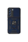 Mey İthalat®  Samsung Galaxy S23 Kılıf Pars Lens Yüzüklü Silikon - Lacivert