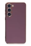 Mey İthalat®  Samsung Galaxy S23 Kılıf Volet Silikon - Mor