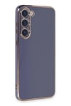 Mey İthalat®  Samsung Galaxy S23 Kılıf Volet Silikon - Mavi