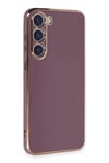 Mey İthalat®  Samsung Galaxy S23 Kılıf Volet Silikon - Mor