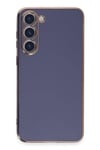 Mey İthalat®  Samsung Galaxy S23 Kılıf Volet Silikon - Mavi
