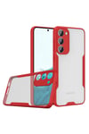 Mey İthalat®  Samsung Galaxy S23 Plus Kılıf Platin Silikon - Kırmızı