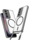 Mey İthalat®  Samsung Galaxy S23 Plus Kılıf Enka Magsafe Silikon Kılıf - Titan Gri
