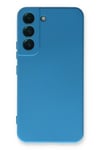 Mey İthalat®  Samsung Galaxy S23 Plus Kılıf Nano içi Kadife Silikon - Mavi