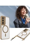 Mey İthalat®  Samsung Galaxy S23 Plus Kılıf Enka Magsafe Silikon Kılıf - Lacivert