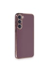 Mey İthalat®  Samsung Galaxy S23 Plus Kılıf Volet Silikon - Mor