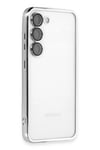 Mey İthalat®  Samsung Galaxy S23 Plus Kılıf  Lensli Silikon - Gümüş