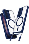 Mey İthalat®  Samsung Galaxy S23 Plus Kılıf Enka Magsafe Silikon Kılıf - Lacivert