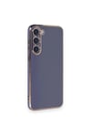 Mey İthalat®  Samsung Galaxy S23 Plus Kılıf Volet Silikon - Mavi