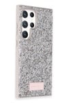 Mey İthalat®  Samsung Galaxy S23 Ultra Bright Simli Kapak - Gümüş