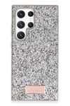 Mey İthalat®  Samsung Galaxy S23 Ultra Bright Simli Kapak - Gümüş