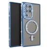 Mey İthalat®  Samsung Galaxy S23 Ultra Joke Simli Magneticsafe Kılıf - Mavi